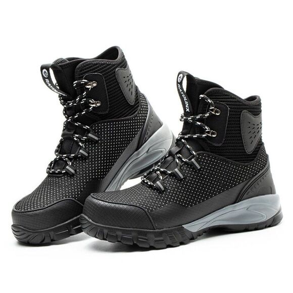RAYDLINX H86 Steel Toe Slip Resistant Safety Boots for Men Black Size 13.5 NWT